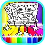 cartoon drawing book android application logo